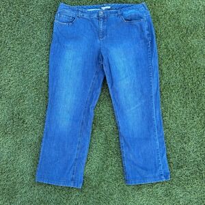 Jones New York Stretch Sport Women's 16W 38x27 Studded Stretch Denim Jeans